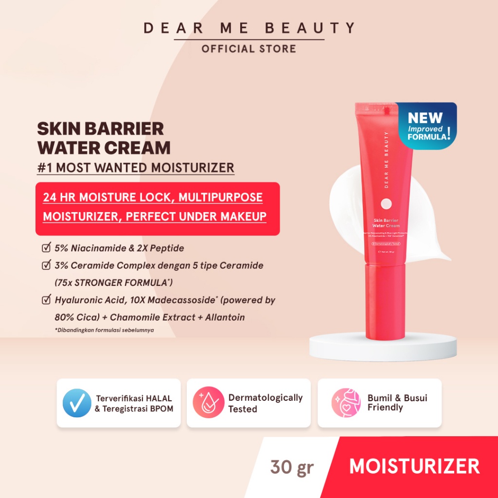 (2F) Dear Me Beauty Skin Barrier Water Cream - Improved Formula