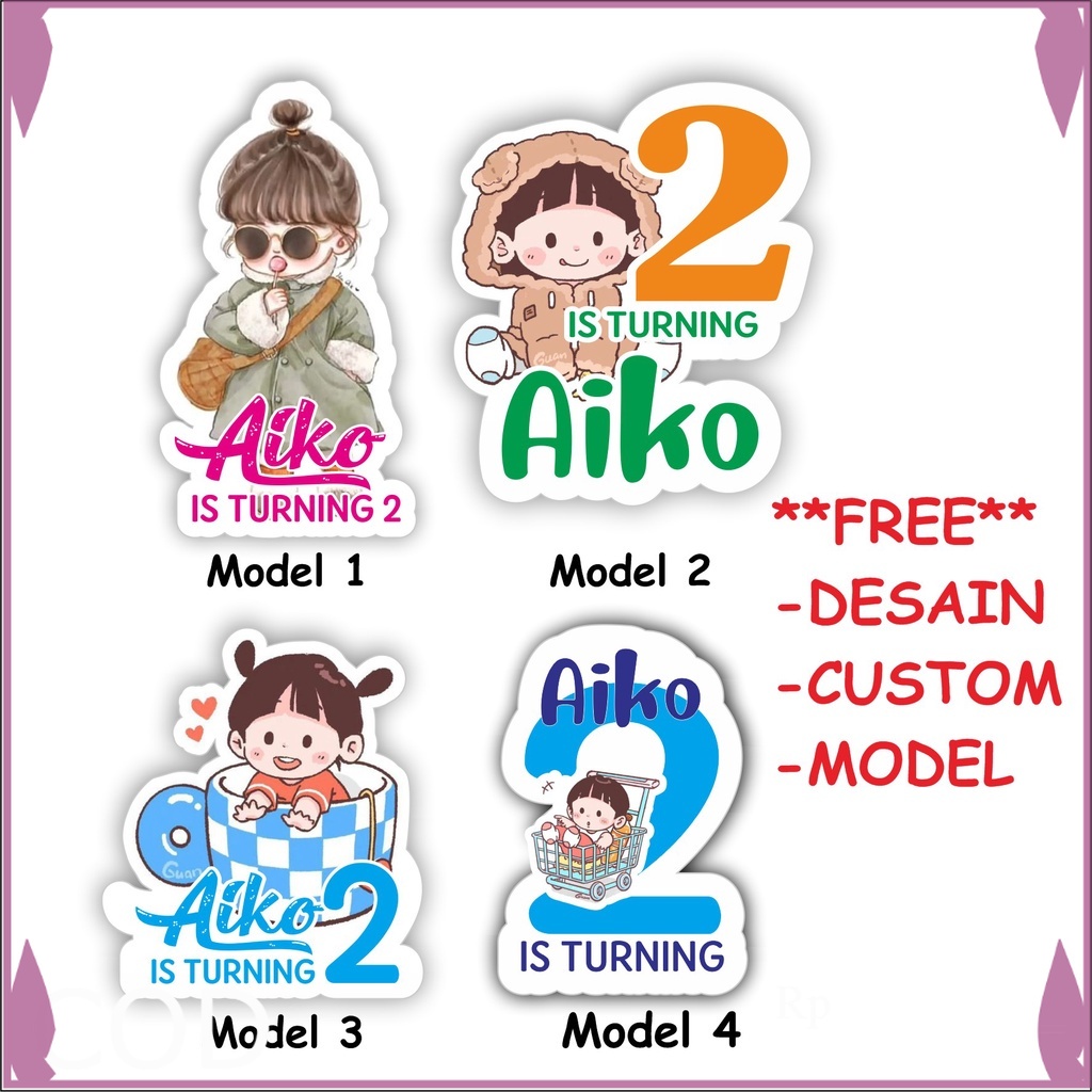 

( 20 PCS ) Stiker Bento Ulang Tahun THEME GIRL Stiker Ulang Tahun Stiker Ulang Tahun Stiker Ultah Toko
