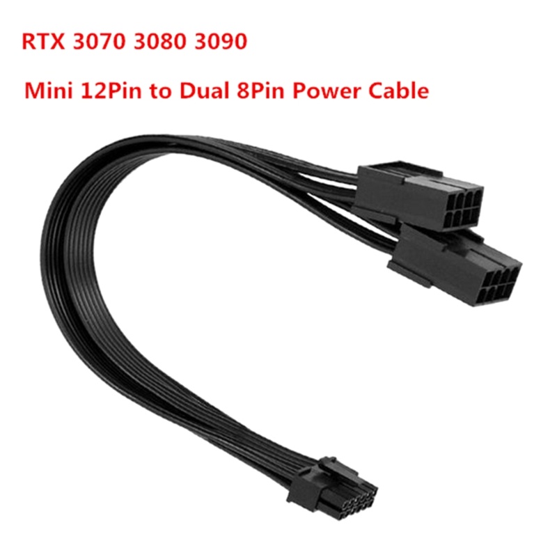 Bt Dual PCIe 8PIN Female to Mini 12Pin Male GPU Power Adapter Kabel Untuk Seri RTX30 RTX3080 RTX3090 GPU 8PIN 6 +2P 6PI