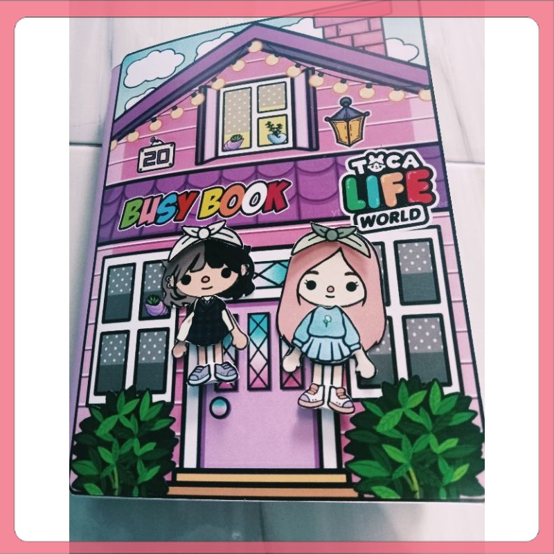 TOCA LIFE WORLD QUIET BOOK PURPLE HOUSE IN QUIET BOOK MAINAN EDUKASI SIAP KIRIM