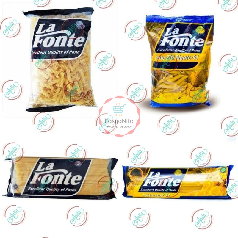 

Pasta La Fonte Short 500gr Series Macaroni Fusilli Chiferi Penne