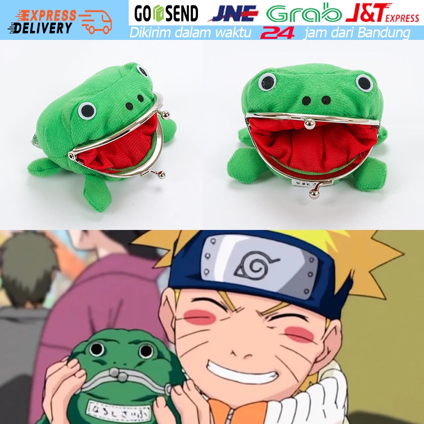Dompet Kodok / Naruto Katak Frog Dompet / Koin Wallet / Purse Coin Naruto Anime