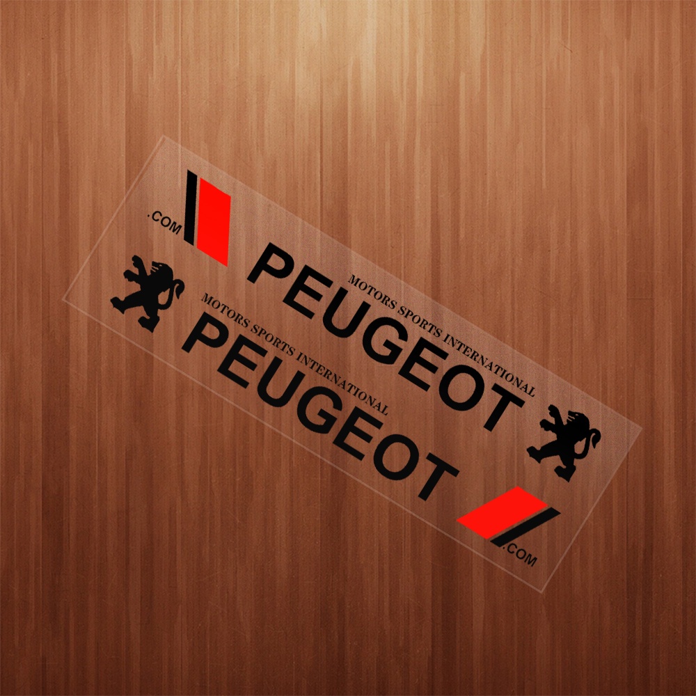PEUGEOT 2pcs Stiker Sisi Pintu Mobil Stiker Body Decals Logo Mobil Decal Styling Untuk Peugeot308 20