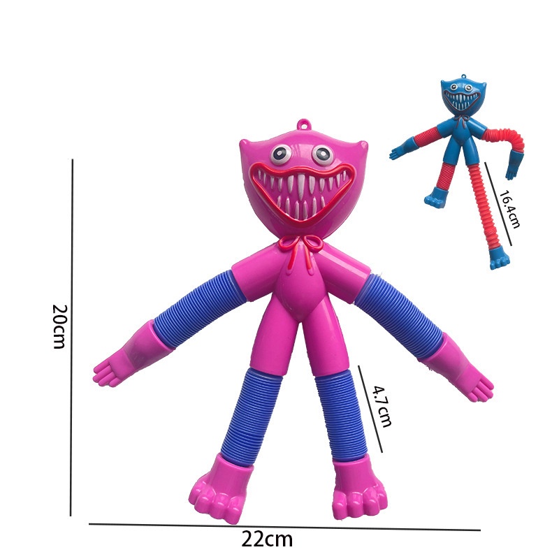 Huggy Wuggy Tabung Cacat Telescopic tube Poppy Playtime Boneka Monster Dekompresi Mainan Untuk Anak Dewasa