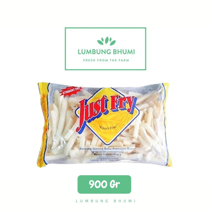

JUST FRY Kentang Frozen Straight Cut 900 Gr 1 Pcs - Lumbung Bhumi