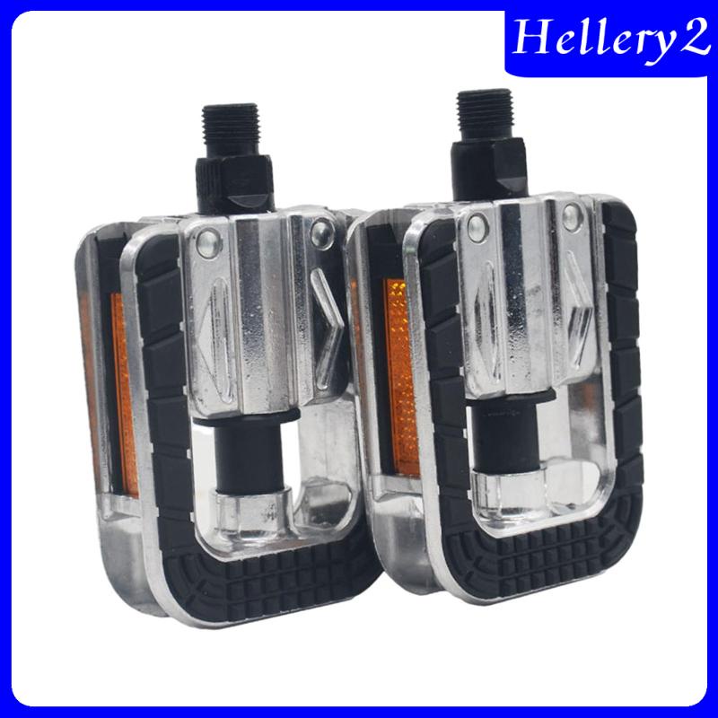 [Hellery2] 2x Pedal Sepeda Gunung, Pedal Platform Sealed Bearing Pedal, Pengganti Bersepeda Luar Ruangan, Pedal Datar Portabel Aksesoris Bersepeda