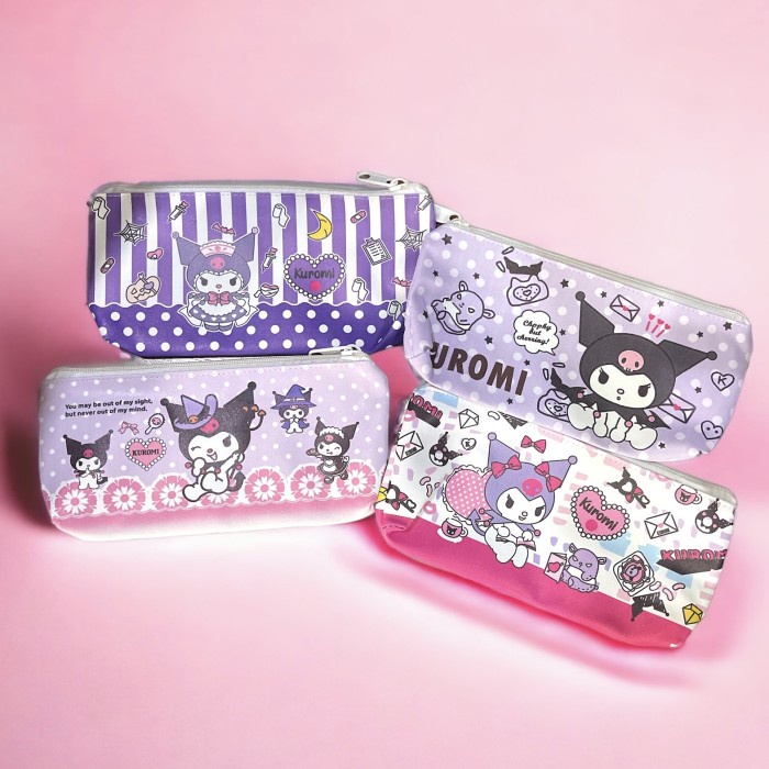 Kotak Pensil Case Kuromi Karakter Lucu Medium Size Tempat Pencil