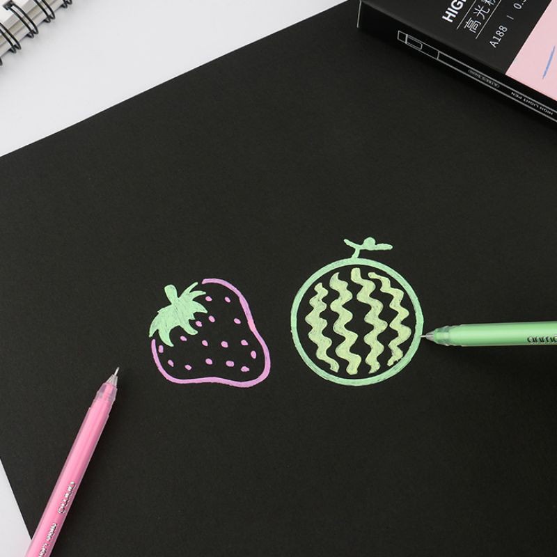 

Pulpen metallic 0.5mm warna-warni untuk kertas warna hitam - journal planner - gelpen［thehanscorner］ 3