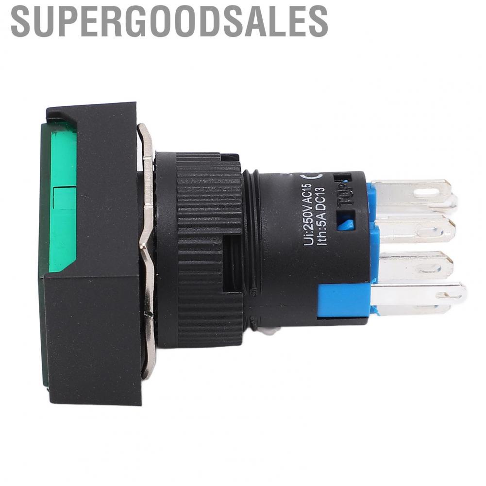 Supergoodsales Momentary Push Button Switch  Easy Operation 250V Rated Insulation Voltage Stable Set for Electric Power Motors