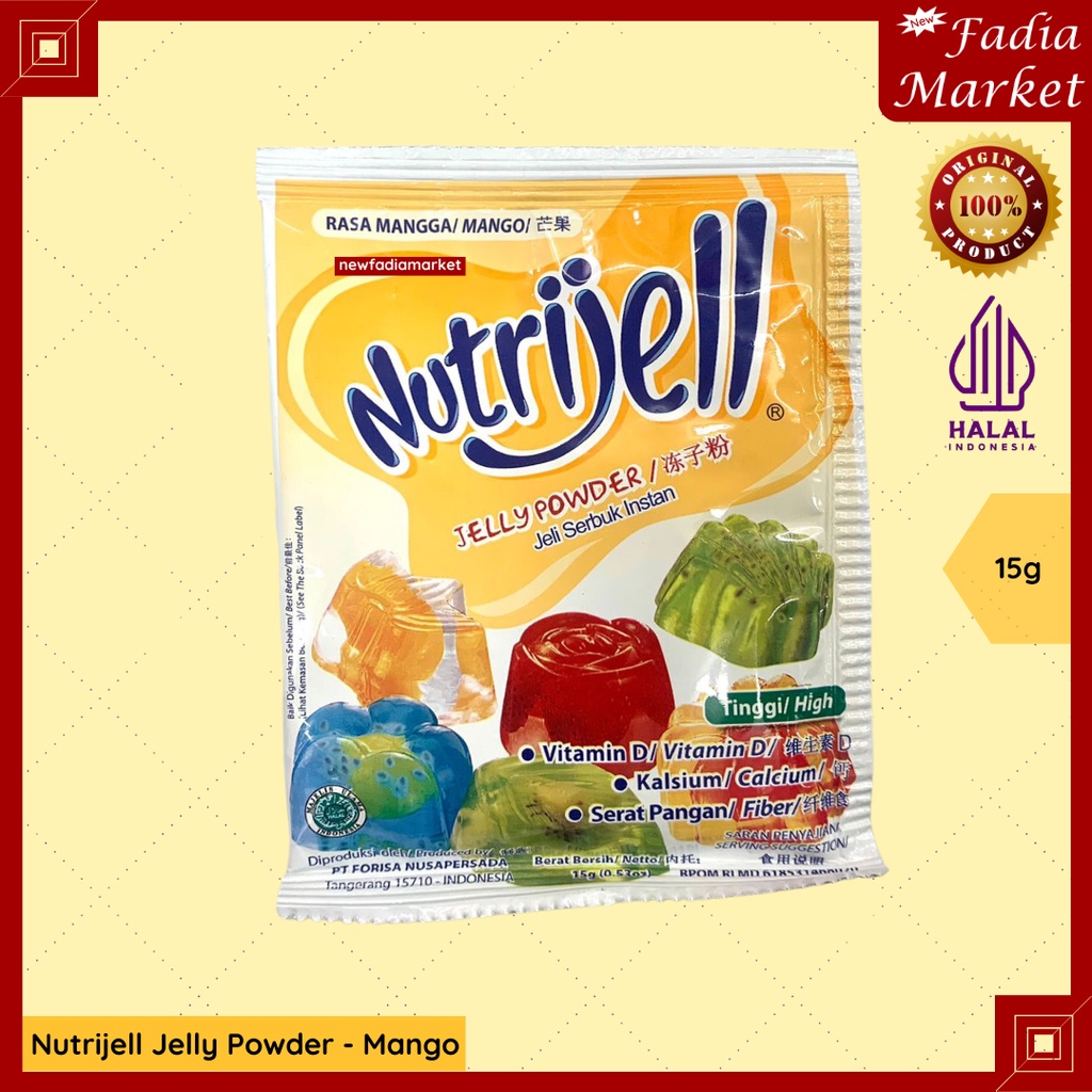 

Nutrijell Jelly Powder Bubuk Mango Mangga 15g