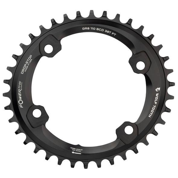Chainring Shimano GRX 4baut 38t OVAL Narrow wide Wolftooth