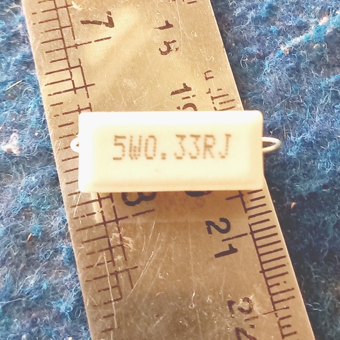 

R kapur 0.33ohm 0,33ohm 0.33 0,33 ohm 5w 5watt 5 watt Resistor final transistor