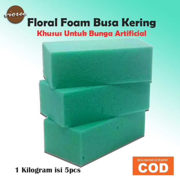 Floral Foam Bunga Plastik Busa Kering Vecto Gabus Tanaman artificial