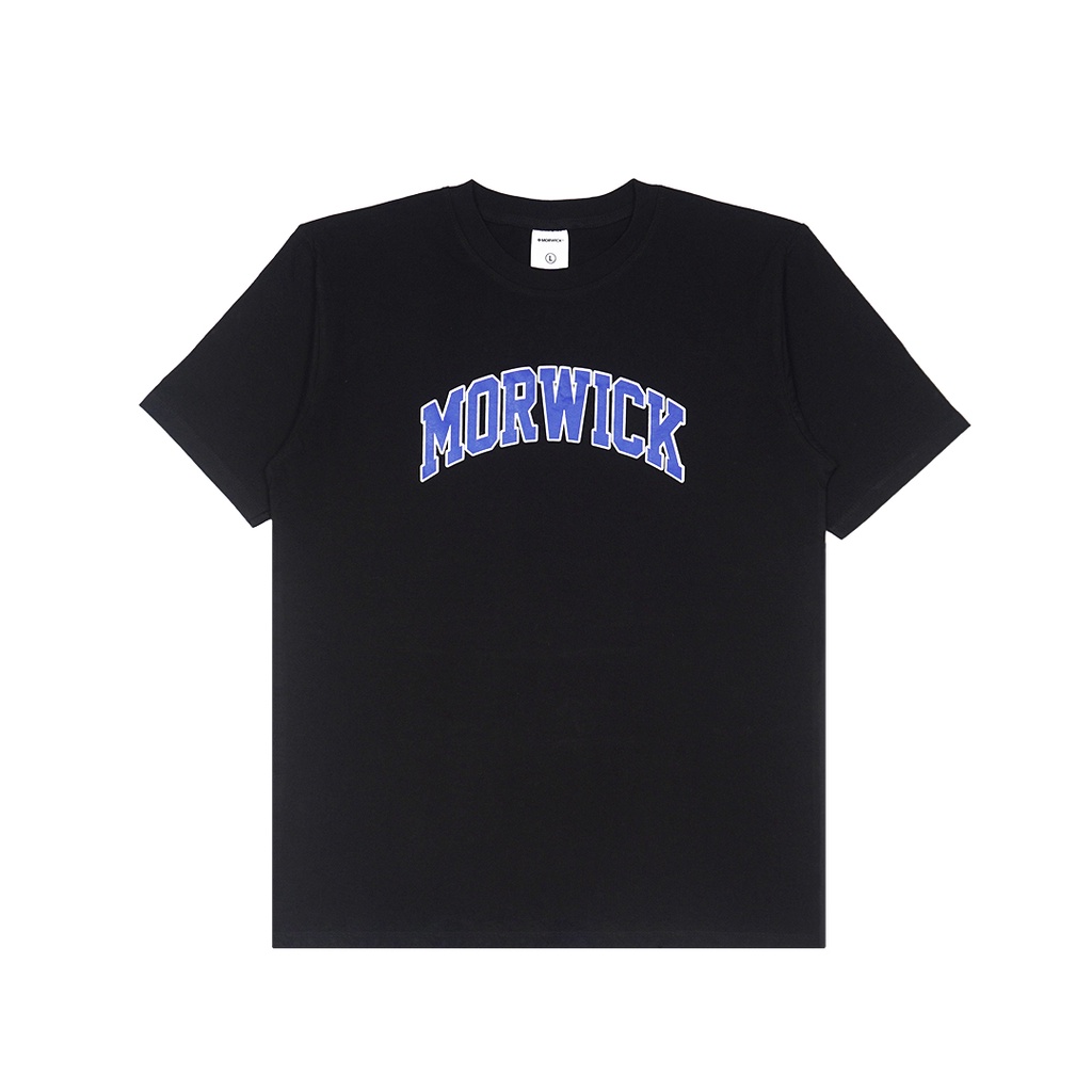 MORWICK T-Shirt Lengan Pendek Basic Warp - Black