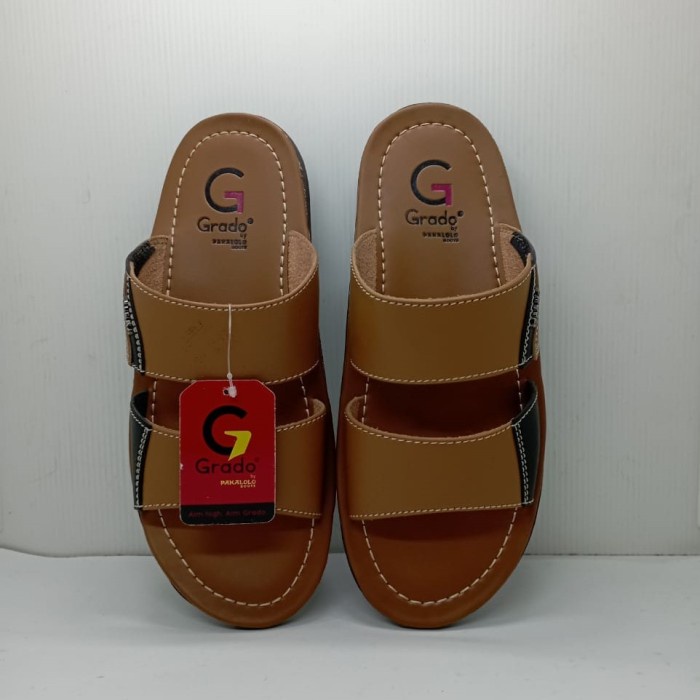 Sandal Pria Grado by Pakalolo GAD02 Tan.Original Grado realpict BY PAKALOLO