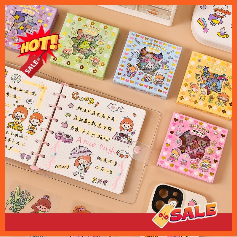 

MOMO STIKER KOREA LUCU ISI 100 LEMBAR STICKER DECO AESTHETIC / BUJO /SCRAPBOOK MOMO GIRL STICKER TUMBLER / BINDER / CASE HP / DIARY / DIY / DECORATION BOOK ALPHA ACC