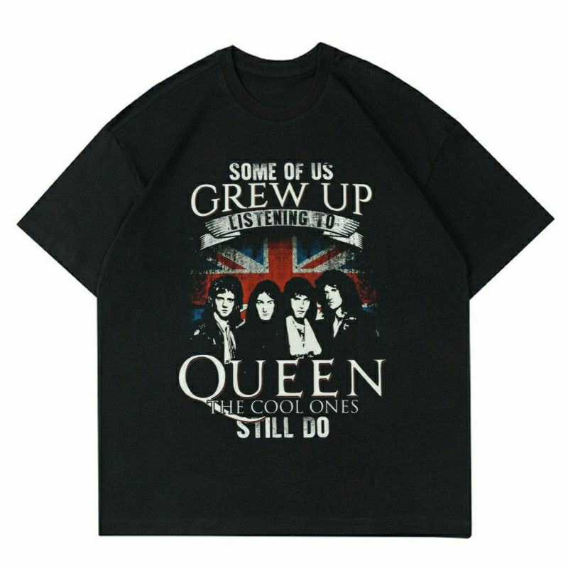 BAJU BAND QUEEN | T-SHIRT KAOS BAND METAL QUEEN VINTAGE | KAOS BAJU BAND ROCK PRIA | KAOS BAND LUAR 
