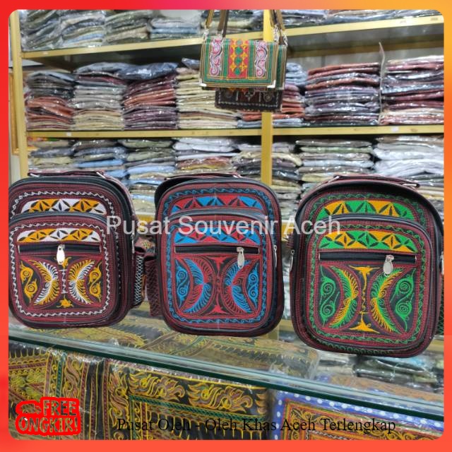 TAS SELEMPANG ACEH/ CEWEK & COWOK / tas Aceh selempang