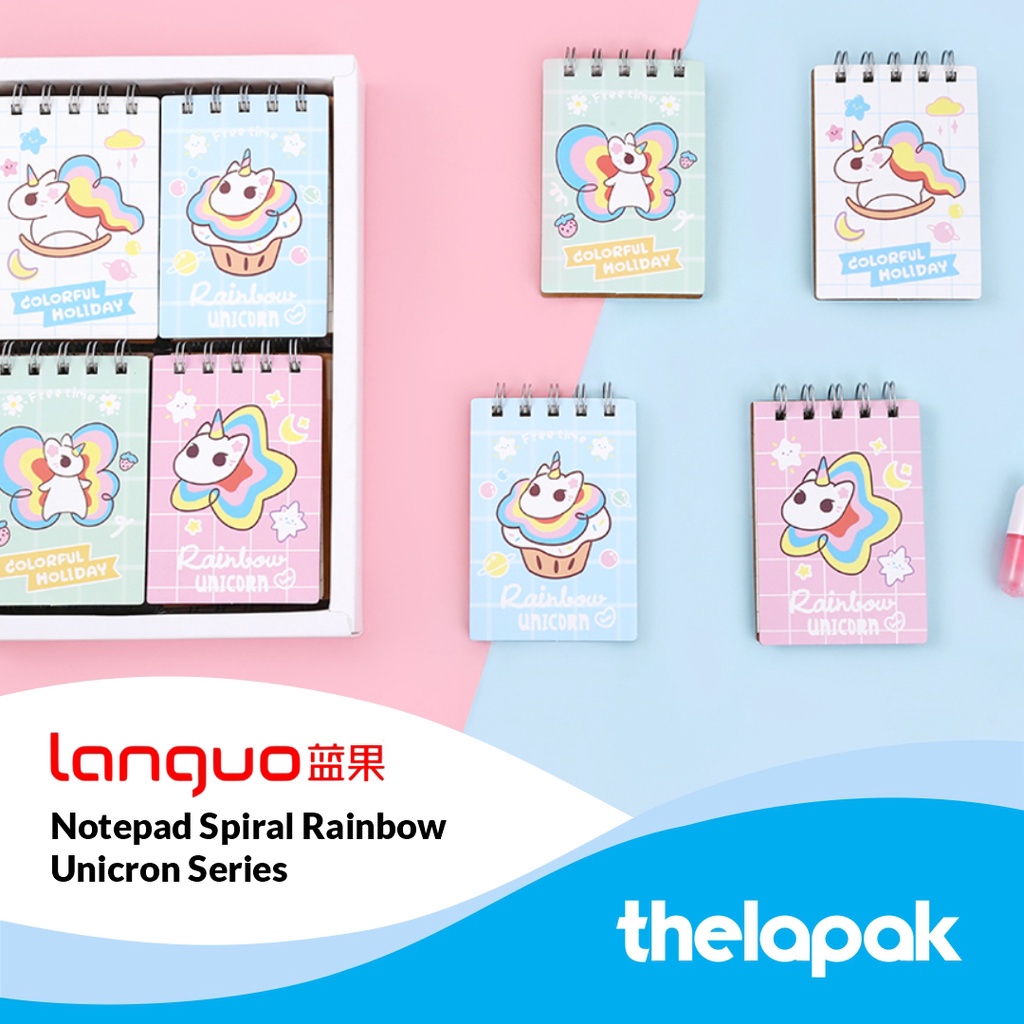 

Buku Catatan Mini Languo Rainbow Unicorn Series Mini Notepad