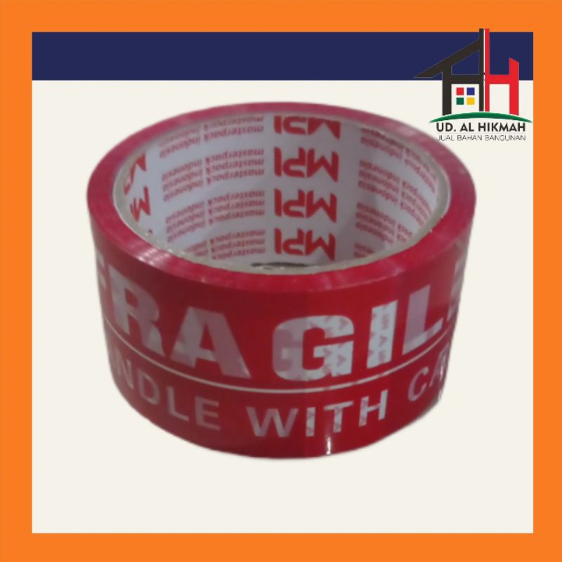 

MUNFA_STORE Lakban Fragile Merah Jangan Dibanting 48mmx50 Yard MPI