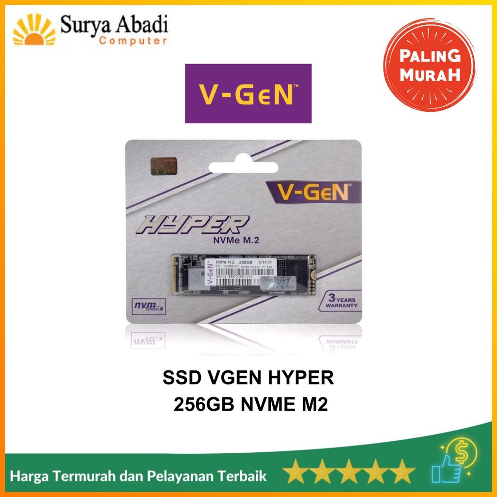 V-GEN SSD 256 GB M.2 NVMe HYPER VGEN SSD 256GB M2 NVME HYPER