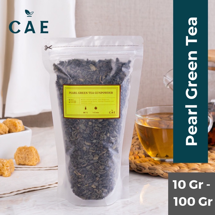 

Pearl Green Tea Gunpowder Teh Hijau Jepang Premium Organik 15 - 100gr