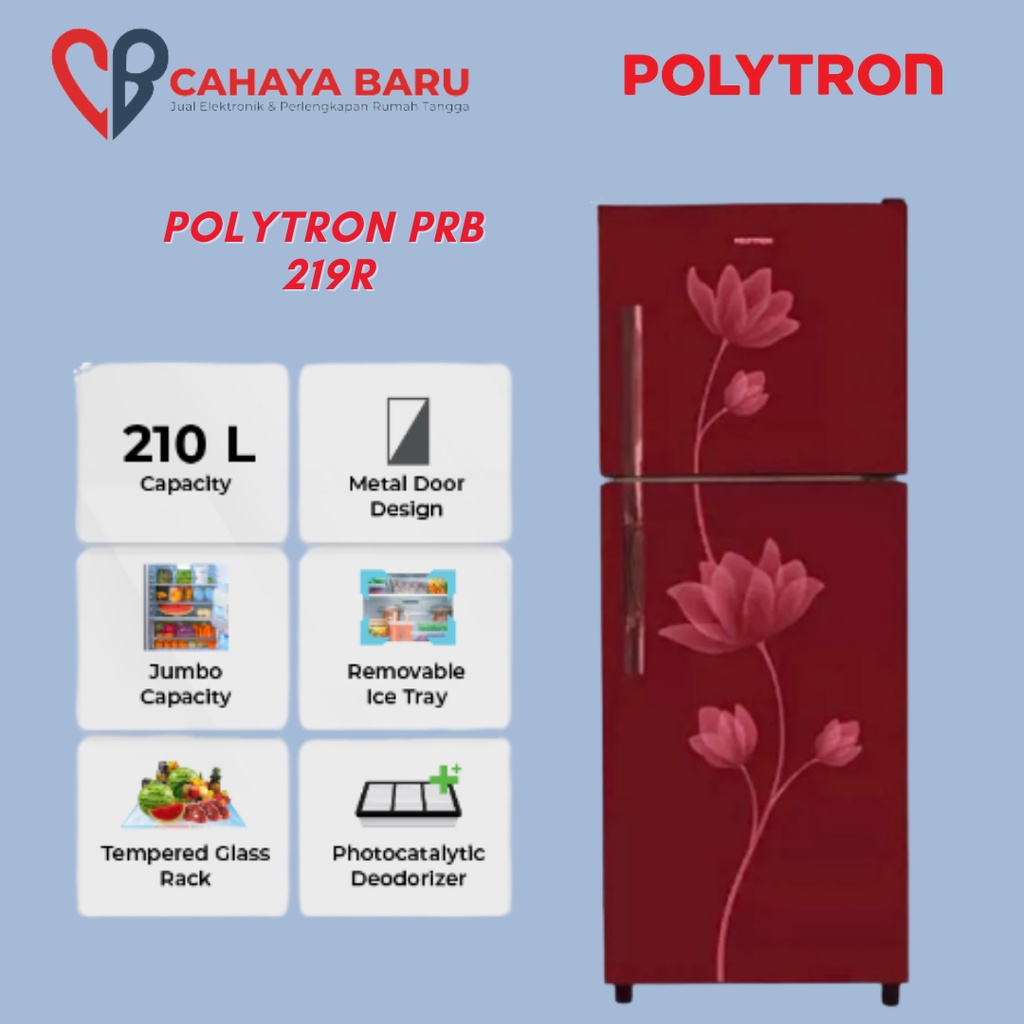Polytron 219R Kulkas 2 Pintu
