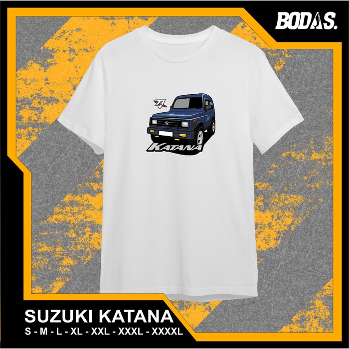 KAOS DISTRO PUTIH OTOMOTIF MOBIL SUZUKI KATANA