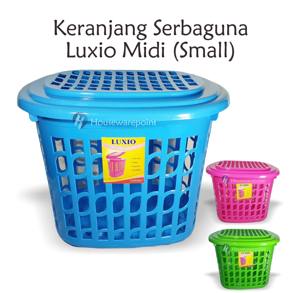 Keranjang Laundry Luxio Midi/ Keranjang serbaguna/ Keranjang plastik/ Keranjang baju kotor