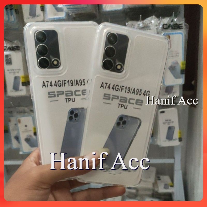 Case Bening Space OPPO A74 4G / OPPO A95 4G Case Protec Camera