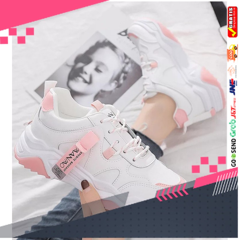 UKURAN SIZE 37 38 39 40 41 42 43 44 45 /Sepatu Wanita Sneakers Korea Wanita Wanwoo Sepatu Sneakers T
