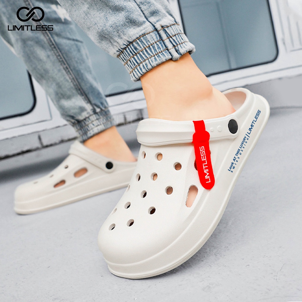 Sandal Selop Cowo Slide ELIZER Slip On Sandal Slop Pria Eva Extralight Sendal Pria Terbaru Casual