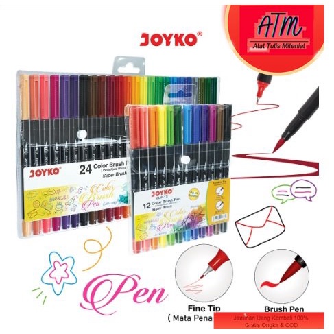 

Color Brush Pen Pena Kuas Warna Joyko CLP-13