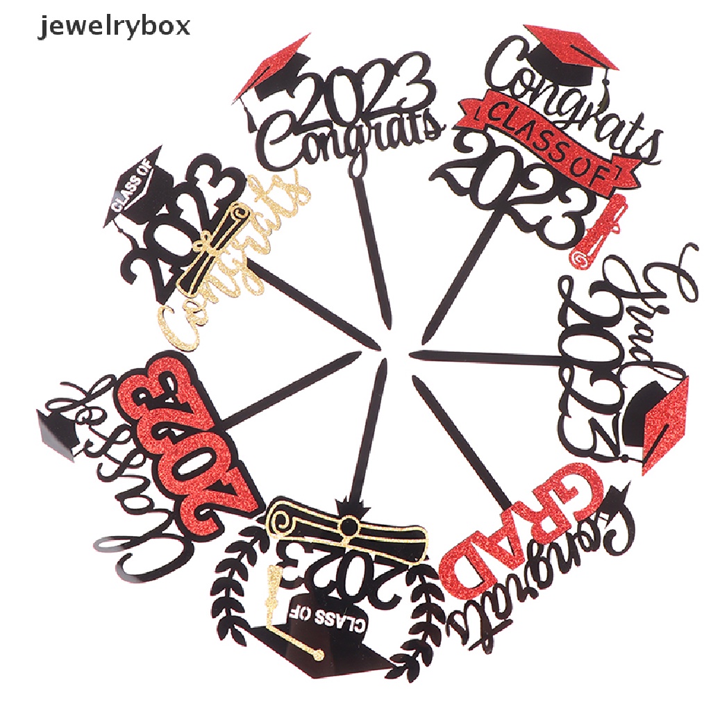 [jewelrybox] Akrilik Selamat Wisuda Untuk Murid Wisuda Pesta Dekorasi Kue Butik