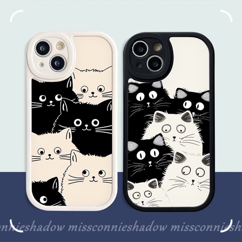 Case Pasangan Lucu Untuk Realme C53 10 C55 C35 C30 9i 5 6i 8 5i 7i 6s 6 8i 8 C12 C15 C31 C30s C21Y C11 C25Y C25s 10 Pro 10Pro+ Pro C17 C21 GT C20A C3 C20 C17 Kartun Case Imut Kucing