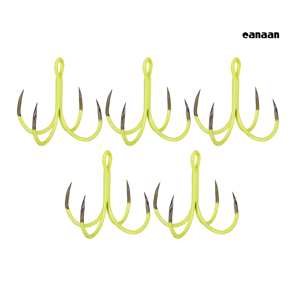 Cnn-5pcs/kotak Kait Ikan Bercahaya Mini Baja Karbon Tinggi Cakar Empat Fish Jig Hook Fishing Tackle