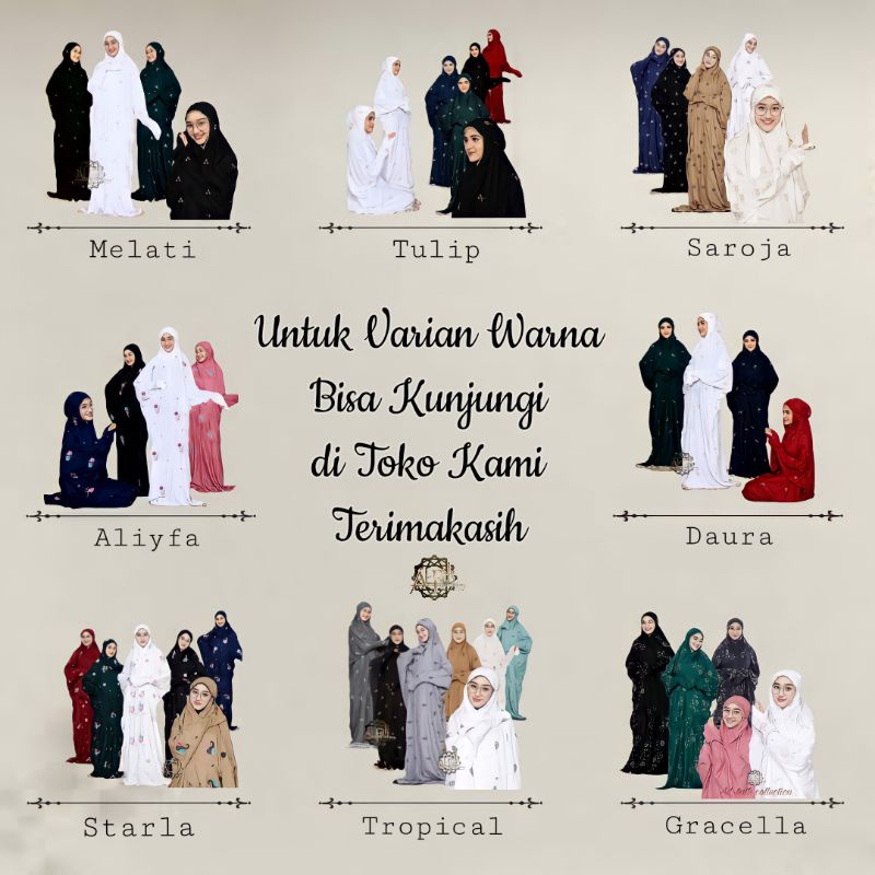 [New Arrival] Tren Mukena Mukena Terusan Dewasa Putih Mukenah Lajuran Bordir Mukena Langsungan Jumbo