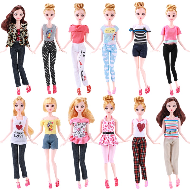 30cm 11sambungan dress up Boneka Pakaian Fashion Baju Renang barbie Gadis Bermain Mainan Rumah