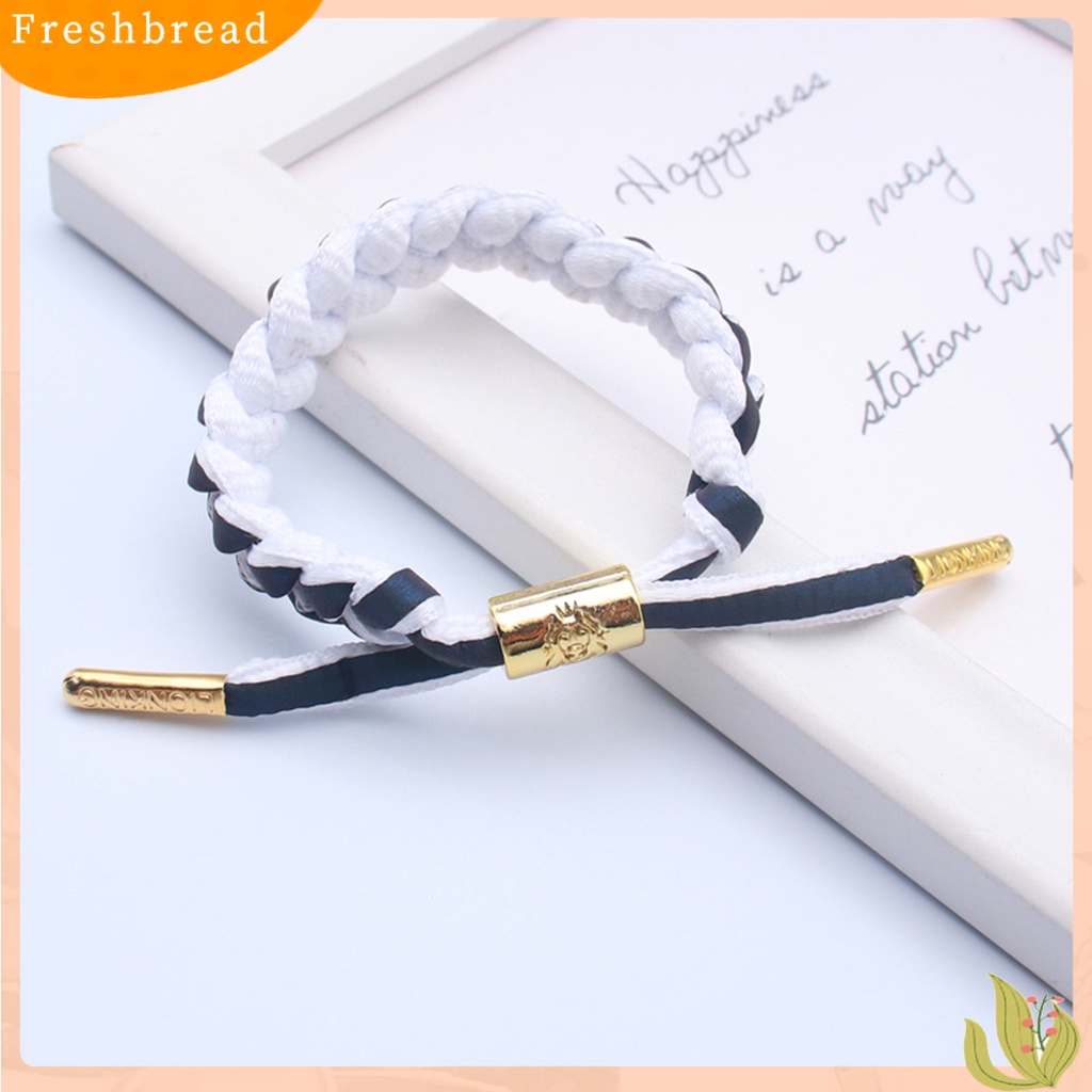 &lt; Freshbread &gt; Adjustable Handmade Anyaman Hologram Reflektif Gelang Dikepang Gelang Aksesoris Fashion