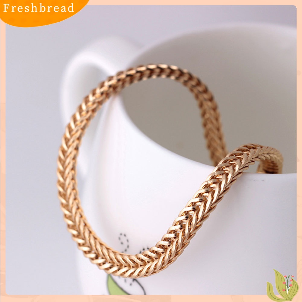 &lt; Freshbread &gt; Nightclub Pria Wanita Alloy Rantai Pasangan Hadiah Gelang Bangle Persahabatan Perhiasan