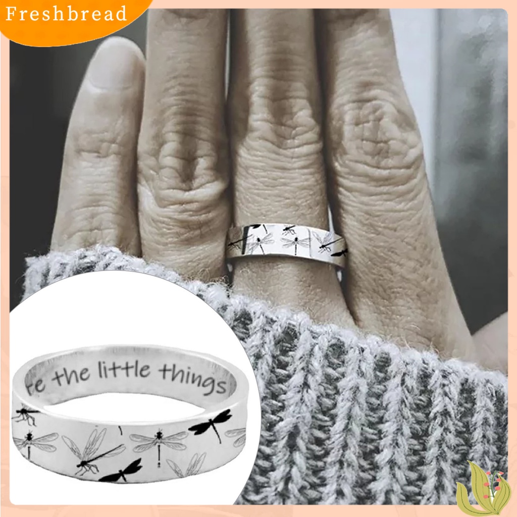 &lt; Freshbread &gt; Lady Finger Ring Cincin Buku Jari Motif Capung Vintage Simple Indah Untuk Hadiah