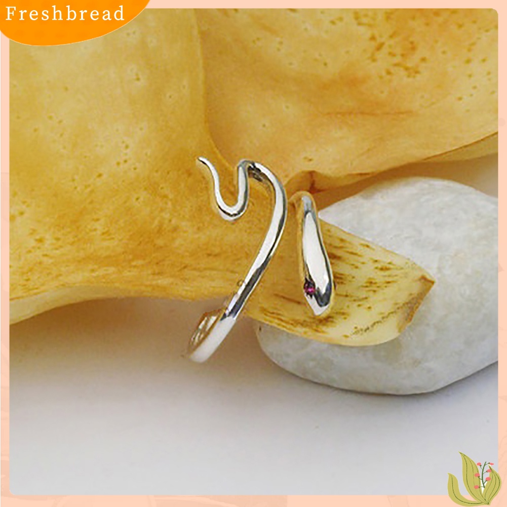 &lt; Freshbread &gt; Fashion Bentuk Ular Pembukaan Jari Cincin Adjustable Wanita Perhiasan Hadiah Pesta