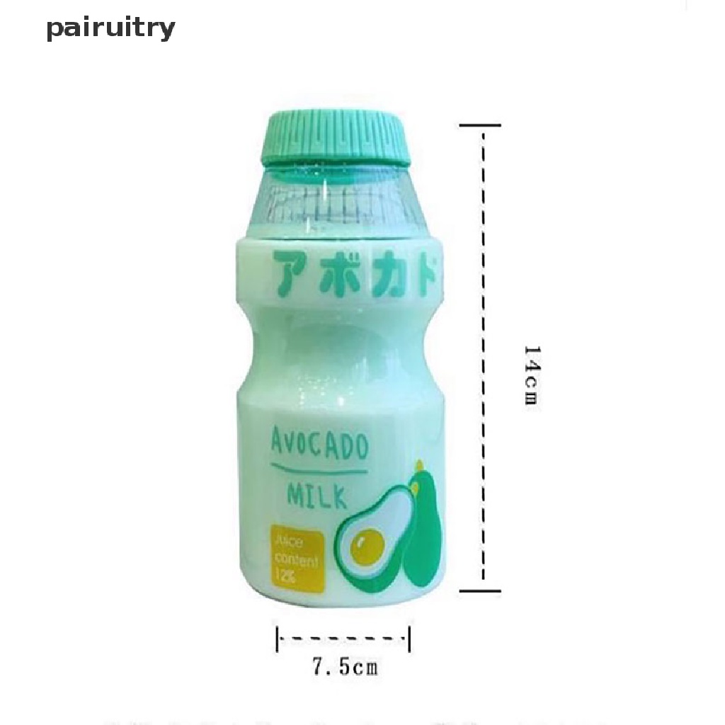 Prt 480ml Botol Air Minum Plastik Bentuk Kawaii Lucu Milk Shaker Bottle PRT