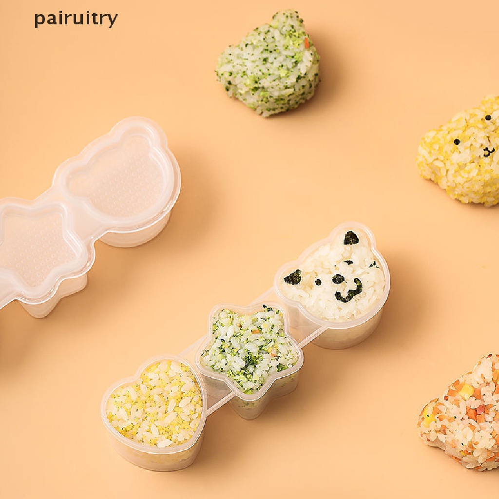 Prt 1Pc Bentuk Kartun Rice Ball Set Cetakan Sushi Bento Stamper Aksesoris Dapur PRT