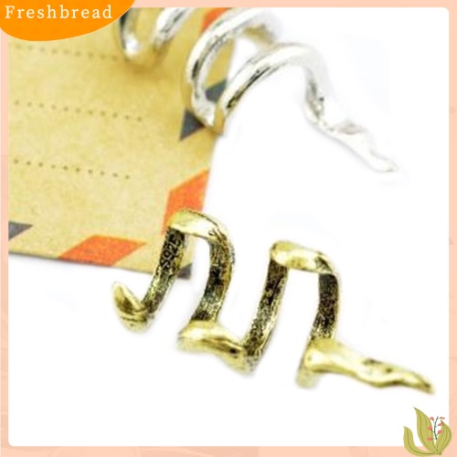 &lt; Freshbread &gt; Wanita Lady Fashion Unik Mini Ular Bentuk Telinga Manset Klip Punk Anting Perhiasan