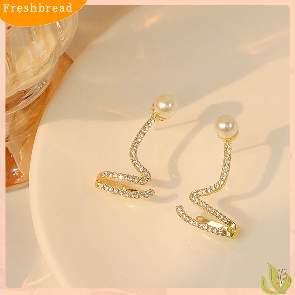 &lt; Freshbread &gt; 1pasang Anting Bersinar Elegan Sehari-Hari Memakai Perhiasan Fashion Wanita Anting Untuk Kehidupan Sehari-Hari