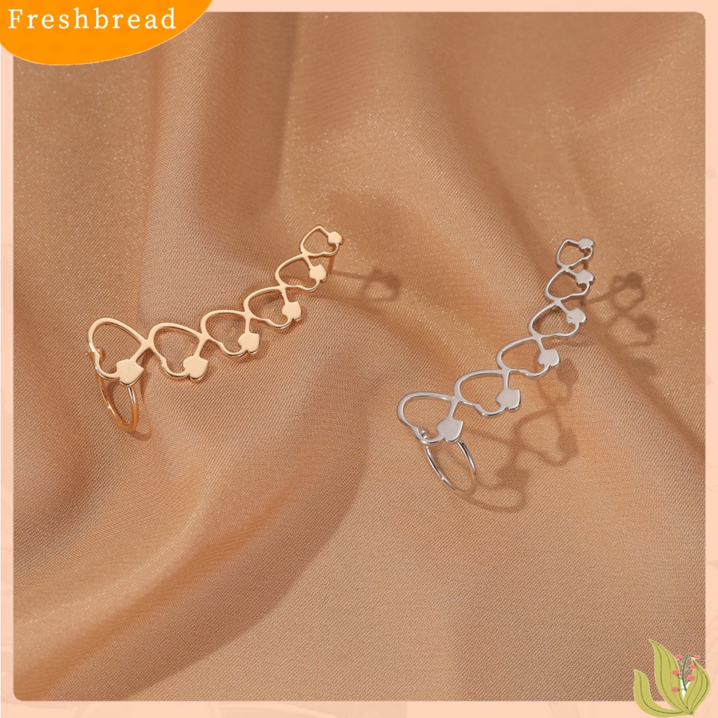 &lt; Freshbread &gt; 1Pc Klip Anting Bintang Perhiasan Simple Electroplated Manset Telinga Halus Untuk Pernikahan