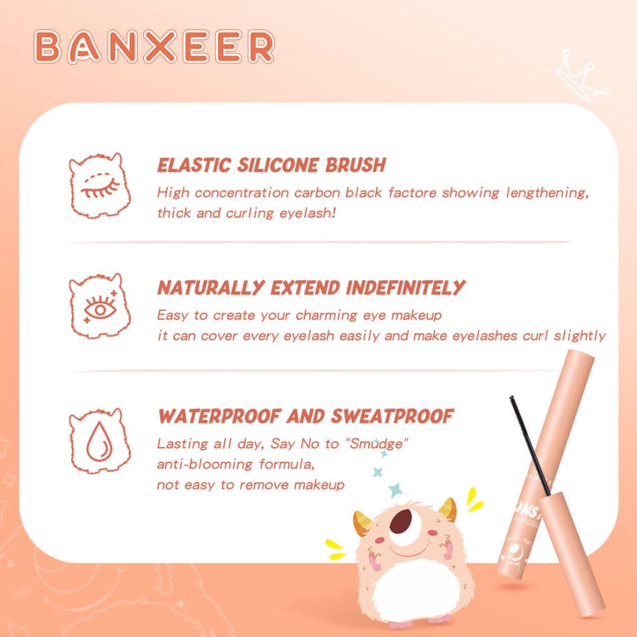 BANXEER Eye-Catching Monster Ultra-Fine Long Mascara BM03 [Emperor]