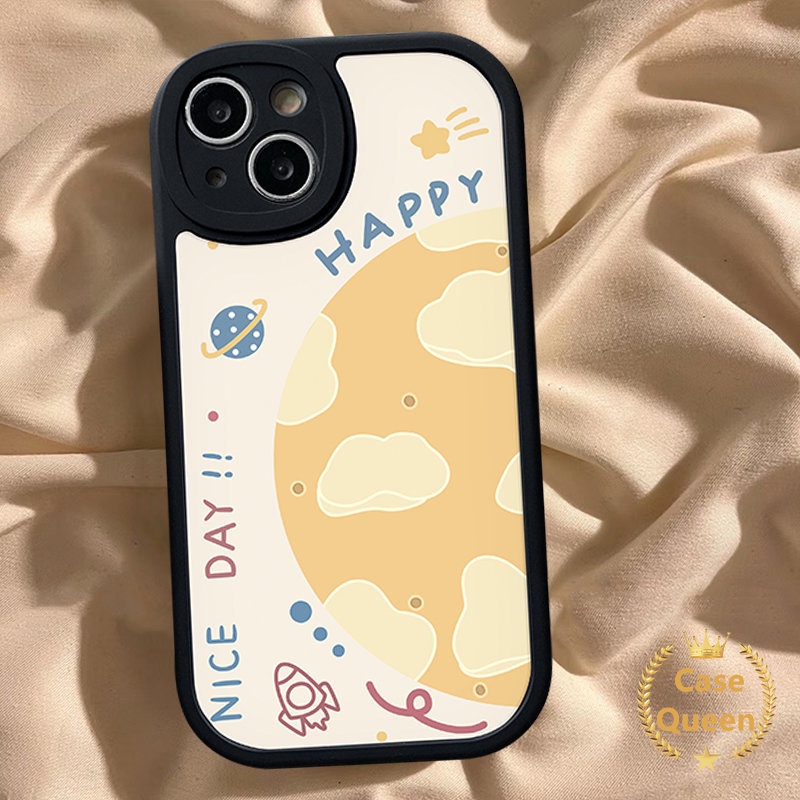 Happy Planet Space Luck Star Casing Infinix Hot 9 11 10 Play 11s 10s 10T Hot 10 Lite Note 8 Smart 5 6 Couples Soft TUP Cover