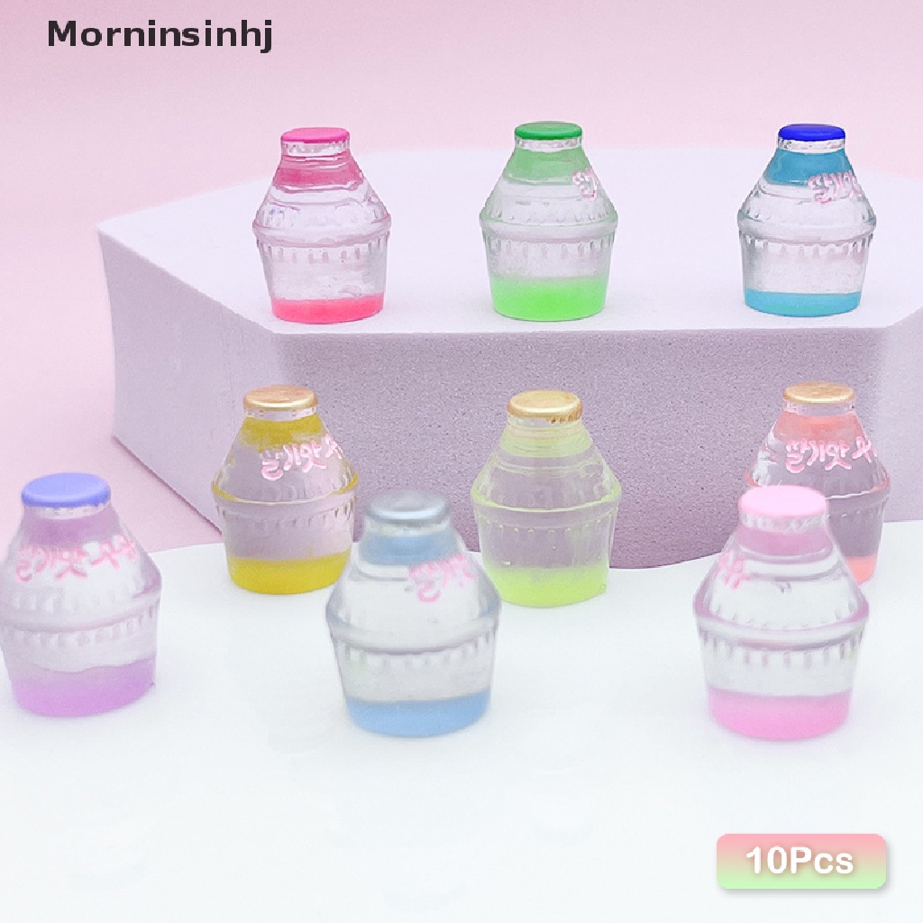 Mornin 10Pcs Bercahaya Tembus Botol Mini DIY Perhiasan Tiga Dimensi Kreatif Botol Resin Ornamen id